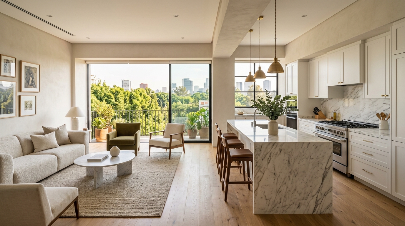 Casa limpia y ordenada en CDMX después de servicio profesional de limpieza residencial